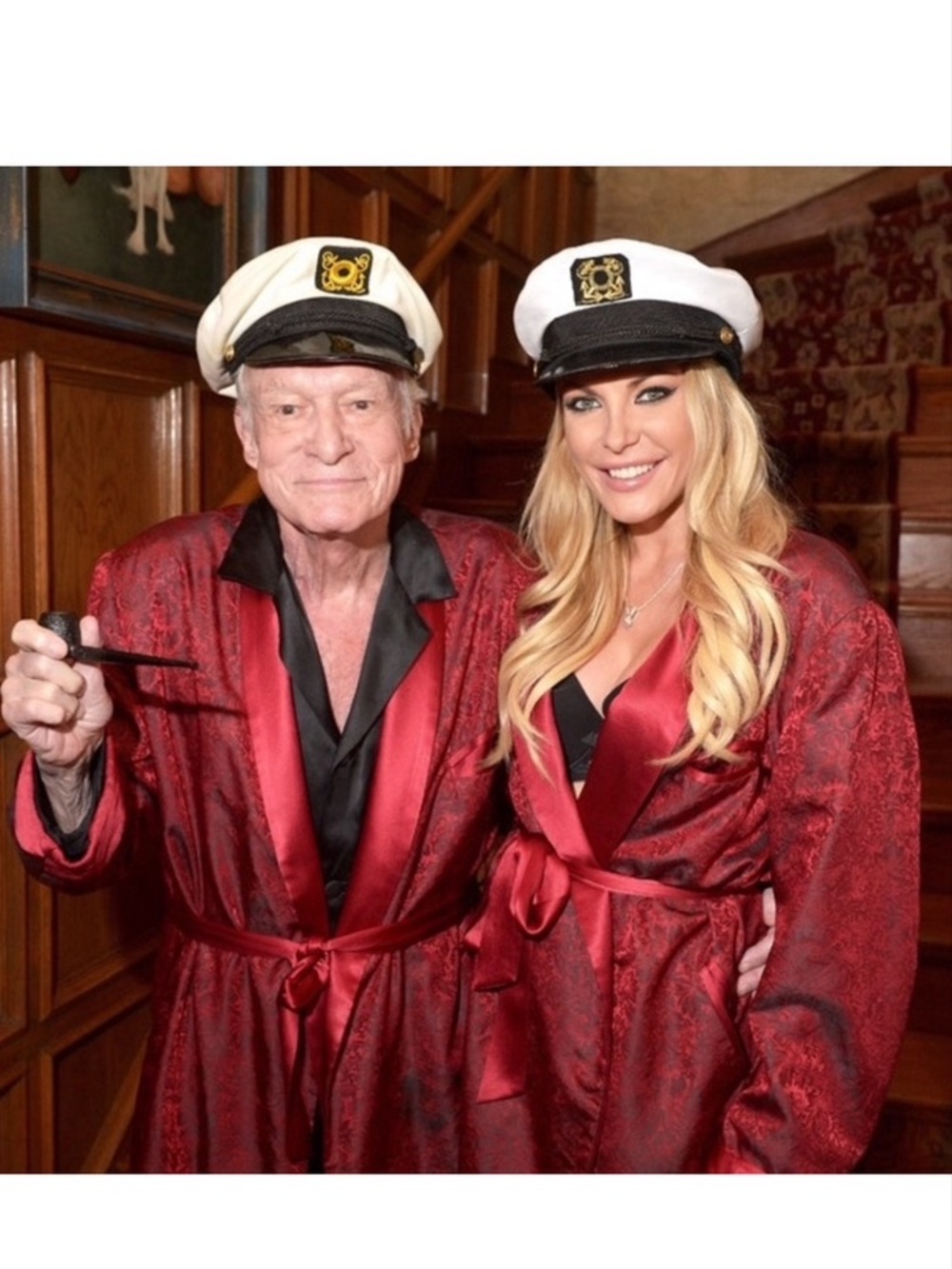 Red Satin brocade Hugh Hefner 50’s Playboy Smoking Jacket Robe Cosplay Coat L/XL